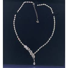Swarovski Nice Necklace White Rhodium Plated New – Gigi & Jen