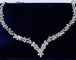 Vintage Authentic Signed Swarovski Silver Tone & Clear Crystal Flower Necklace - Etsy