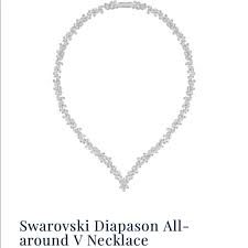 Swarovski | Jewelry | Swarovski V Necklace | Poshmark