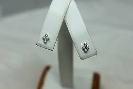 10 G/SI1 CARAT DIAMOND STUD EARRING 14KT WHITE GOLD | eBay