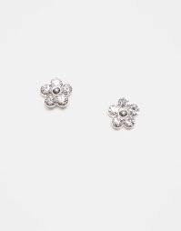 Kingsley Ryan Kingsley Ryan gemset flower stud earrings in ...