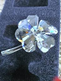 Swarovski Crystal Four-Leaf Clover--Retired, Pre-Owned, but ...