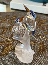 Swarovski Crystal Figurine MALACHITE KINGFISHERS 623323 | eBay