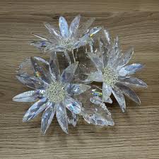 Swarovski Silver Crystal Edelweiss Flower Display Used in ...