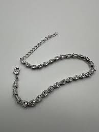 Vintage CZ Silver Bracelet 7”-8.75” JB14 | eBay