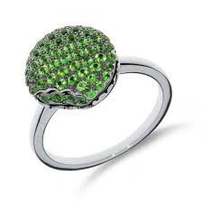 Boucheron Tentation Macaron Tsavorite Garnet 18K White Gold ...