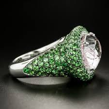 Estate 13.00 Carat Kunzite, Tsavorite Garnet and Diamond ...