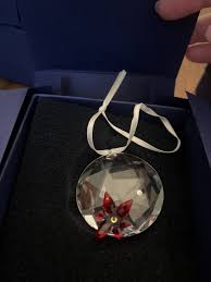 Swarovski Crystal Poinsettia Window Ornament NIB With COA | eBay