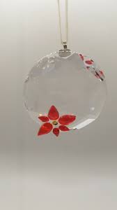 Swarovski Crystal Poinsettia Window Ornament | eBay