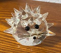 Retired Swarovski Crystal Hedgehog Figurine With Whiskers ...