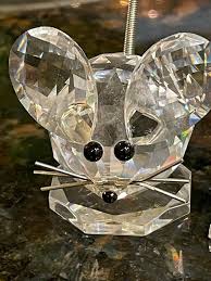 THREE Retired Swarovski Silver Crystal MICE Family ~ Large ...