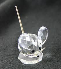SWAROVSKI MOUSE SMALL Figurine 1976 crystal glass | FF-Antiques