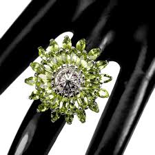 925 Sterling Silver Marquise Peridot Rhodolite Garnet ...