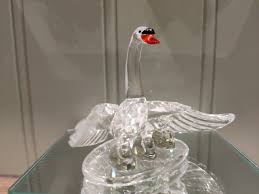 Swarovski Crystal Swan Family Figurine: Mother and Babies ...