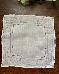 Vintage Pulled and Drawn Thread Ecru Linen Handkerchief - Etsy