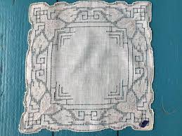 Antique Embroidered Handkerchief - Etsy