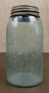 Mason's Patent Nov. 30th 1858 Dark Ball Blue Jar Quart Size ...