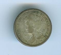 NETHERLANDS 1910 TWENTY FIVE CENTS--CIRCULATED--BETTER DATE ...