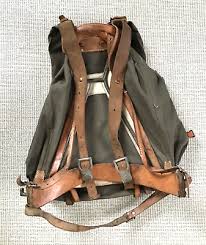 Original Swedish Army WW1 WW2 RUCKSACK BACKPACK RUCK W FRAME ...