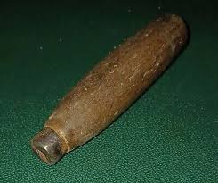 VINTAGE 4" UNFINISHED WOOD TOOL or KNIFE HANDLE ...