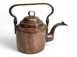 Antique A La Menagere Copper Teapot Country Kitchen Style ...
