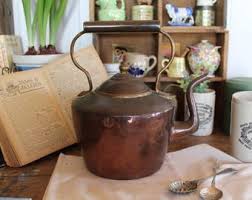 Antique Copper Kettle: 1910s Kitchen Decor - Etsy
