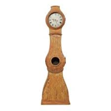 19th Century Mora Floor Clock from Sweden, Scraped Finish w/Subtle Gold Accent For Sale at 1stDibs | swedish clock mora