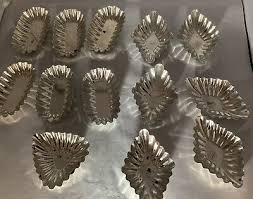 VINTAGE SWEDEN ALUMINUM CHOCOLATE CANDY TART MOLDS DIAMOND ...