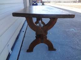 18th Century Italian Walnut Trestle Table | Chairish