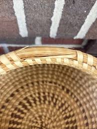 GULLAH Basket New VTG Sweetgrass 13” w/Lid Low Country Charleston African RARE! | eBay