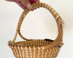 Handwoven Gullah Sweetgrass Basket 7" Round South Carolina Lowcountry - Etsy