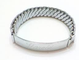 Vintage Personalized Riveted Stretch Bracelet (7524) "harold" - Etsy