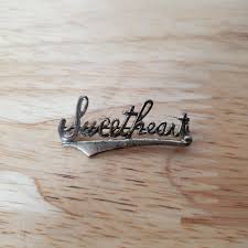 Vintage Sweetheart Brooch Pin Sterling Silver | Mercari