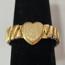 Vintage Sweetheart Bracelet-heart With Monogram G-signed Everyman-gold Filled Top - Etsy Ireland