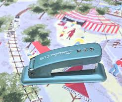 Vintage Small Swingline CUB Stapler Blueish Green Retro ...