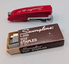 Vintage Red Swingline Tot 50 Mini Stapler W/ Original ...