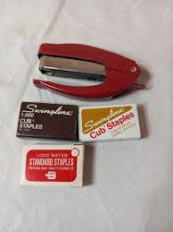 Vintage Swingline Cub Stapler With 3 boxes of | Mercari