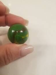 Vintage Lime Green Yellow Rust Swirl Marble | eBay