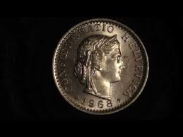 1968 20 Rappen Switzerland Coin (10.5 Million Produced ...