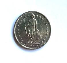 Confederatio Helvetia 1969 B Switzerland - 1 FR Franc Coin ...
