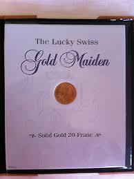 Lucky Swiss Maiden 1935-LB Gold Coin Swiss 20 Francs ...