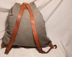 Vintage 1980's Military Gray Canvas Backpack - Etsy