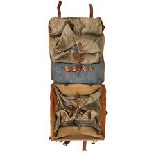 Original German WWII Tornister 34 Cowhide Backpack with Shoulder Straps - Dated 1940 – International Military Antiques