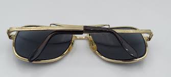 Vintage Glendale Gold Pilot Metal Sunglasses USA FRAMES ...