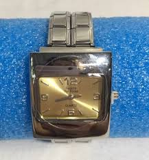 FACETS FOR DIVAS WOMENS QUARTZ STRETCH DOUBLE BANDED LINK ...