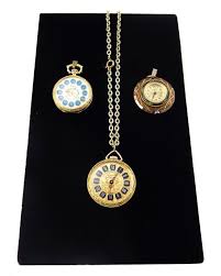 Lot - JEWERLY: Three 20th C. Swiss diminutive open-face pocket watches presumed gold-filled: first Brichot with enameled floral decoration...