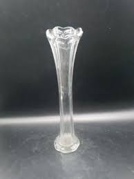 VTG Clear Swung Glass Vase | eBay