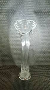 Swung Vase 1913 Hawaiian Lei Clear glass John B. Higbee glass Co. 15.5" tall | eBay