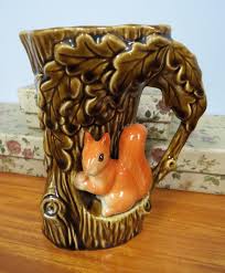 Sylvac Squirrel Vase, Sylvac 4241, Vintage Vase, 1960s Decor ...
