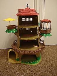 SYLVANIAN FAMILIES TREEHOUSE TREE HOUSE WITH SQUIRREL FAMILY | #488938124